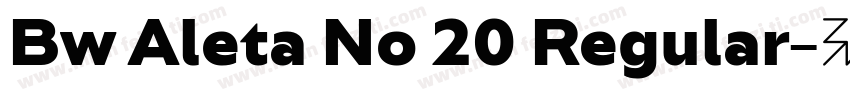 Bw Aleta No 20 Regular字体转换